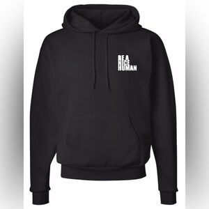 BE A NICE HUMAN Hoodie Black - BRAND NEW IN PACKAGE